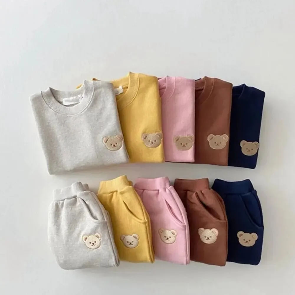 12-18M Toddler Baby Tracksuit Outfits Casual Clothes Girls Boys Sweatshirt Pants